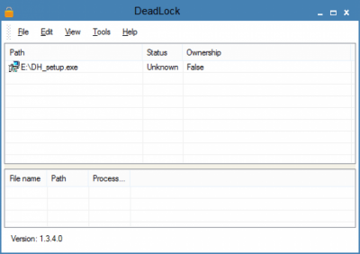 Screenshot of the application DeadLock - #2