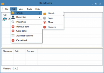 Screenshot of the application DeadLock - #3