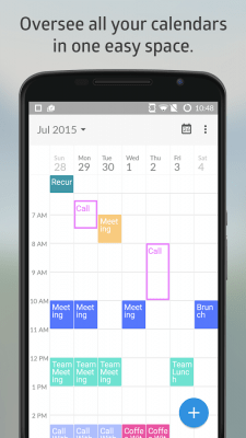 Screenshot of the application Boxer Calendar - #1