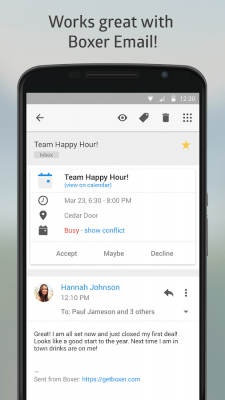 Screenshot of the application Boxer Calendar - #6
