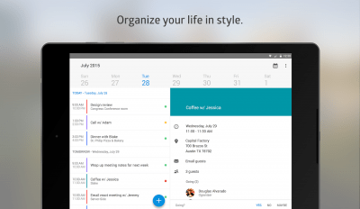 Screenshot of the application Boxer Calendar - #8
