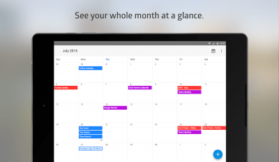 Screenshot of the application Boxer Calendar - #10