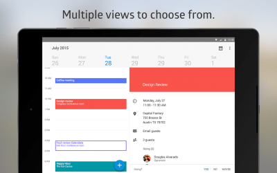 Screenshot of the application Boxer Calendar - #13