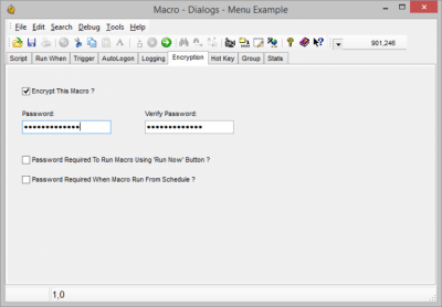 Screenshot of the application Macro Scheduler - #4