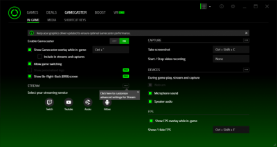 Screenshot of the application Razer Cortex Game Booster - #3