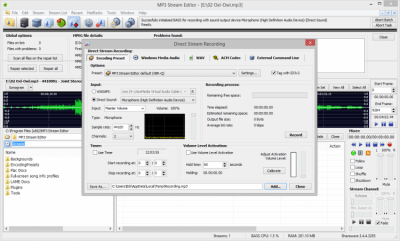 Screenshot of the application MP3 Stream Editor - #1