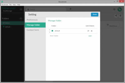 Screenshot of the application Boostnote - #4