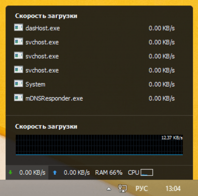 Screenshot of the application Wise System Monitor - #3
