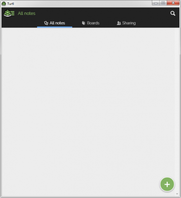 Screenshot of the application Turtl - #1