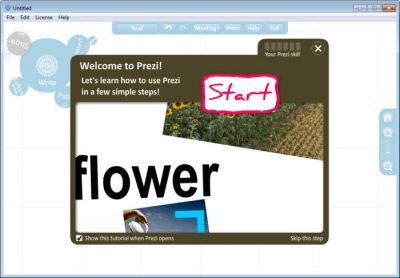 Screenshot of the application Prezi Desktop - #3