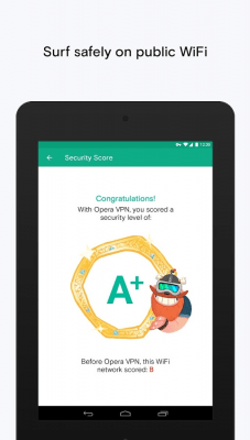 Screenshot of the application Opera Free VPN - #4