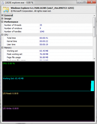 Screenshot of the application MiTeC Task Manager DeLuxe - #3