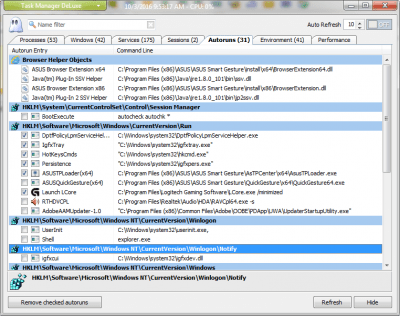 Screenshot of the application MiTeC Task Manager DeLuxe - #4