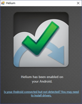 Screenshot of the application Helium - #2