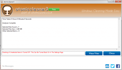Screenshot of the application atomiccleaner3 - #2
