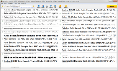 Screenshot of the application Typograf - #1