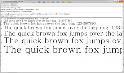 Screenshot of the application Typograf - #2