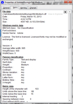 Screenshot of the application Typograf - #7