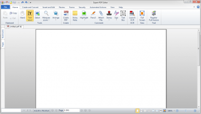 Screenshot of the application Expert PDF 9 Editor - #1