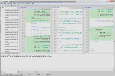 Screenshot of the application CudaText - #5