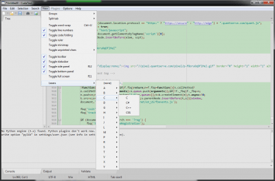 Screenshot of the application CudaText - #6