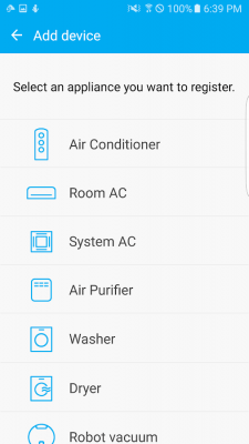 Screenshot of the application Samsung Smart Home - #3