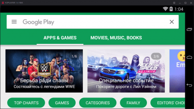 Screenshot of the application KOPLAYER - #7
