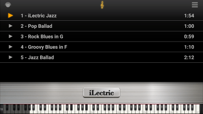 Screenshot of the application iLectric Piano Free - #1