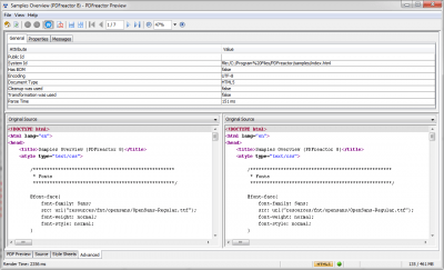 Screenshot of the application PDFreactor - #4
