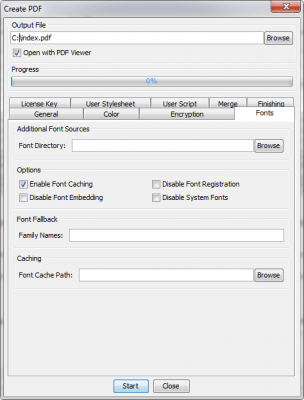 Screenshot of the application PDFreactor - #8