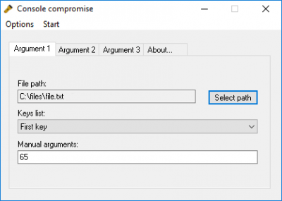 Screenshot of the application Console compromise - #2