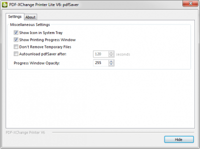 Screenshot of the application PDF-XChange Printer Lite - #2