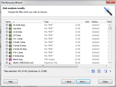Screenshot of the application Comfy File Recovery - #6