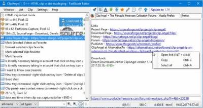 Screenshot of the application ClipAngel - #4