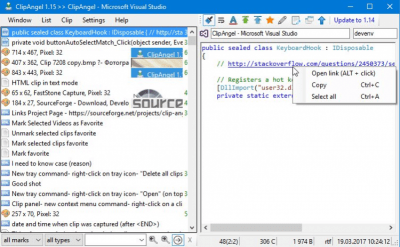 Screenshot of the application ClipAngel - #6