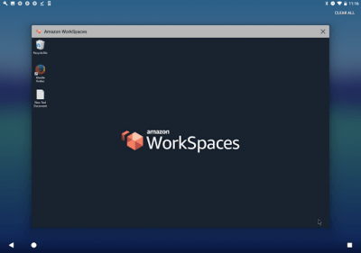 Screenshot of the application Amazon WorkSpaces - #1