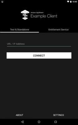 Screenshot of the application AppStream Example Client - #3