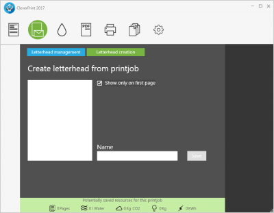 Screenshot of the application CleverPrint - #3