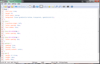 Screenshot of the application Notepad3 - #2