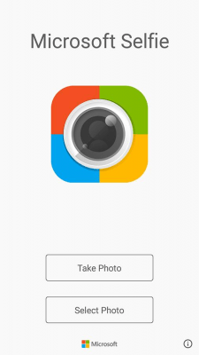 Screenshot of the application Microsoft Selfie - #1