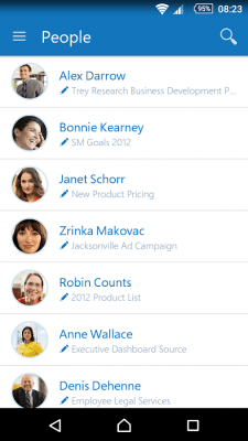 Screenshot of the application Office Delve - #3