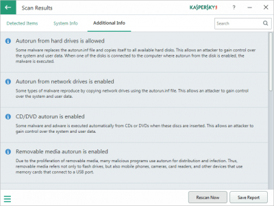 Screenshot of the application Kaspersky System Checker - #3