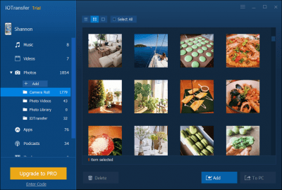 Screenshot of the application IOTransfer - #4