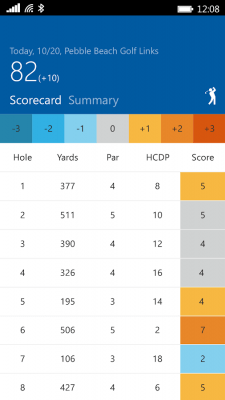 Screenshot of the application Microsoft Band - #5
