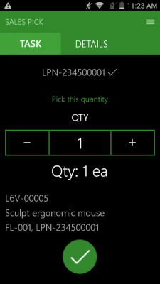 Screenshot of the application Warehousing - Dynamics 365 - #4
