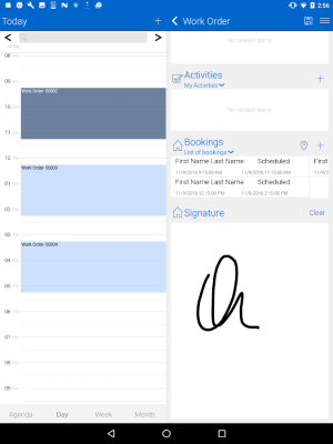 Screenshot of the application Field Service Mobile (2017) - #4