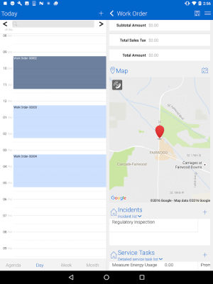 Screenshot of the application Field Service Mobile (2017) - #5