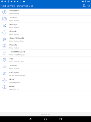 Screenshot of the application Field Service Mobile (2017) - #7
