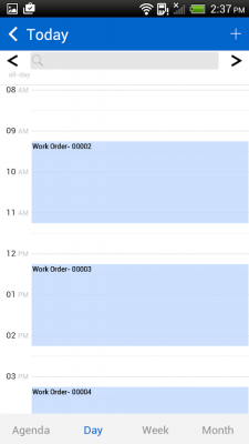 Screenshot of the application Field Service Mobile (2017) - #8