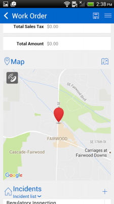 Screenshot of the application Field Service Mobile (2017) - #10